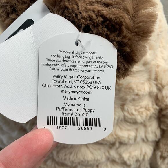 RAGAMUFFIN Puffernutter Puppy New With Tags Stuffy Stuffie - Picture 7 of 10